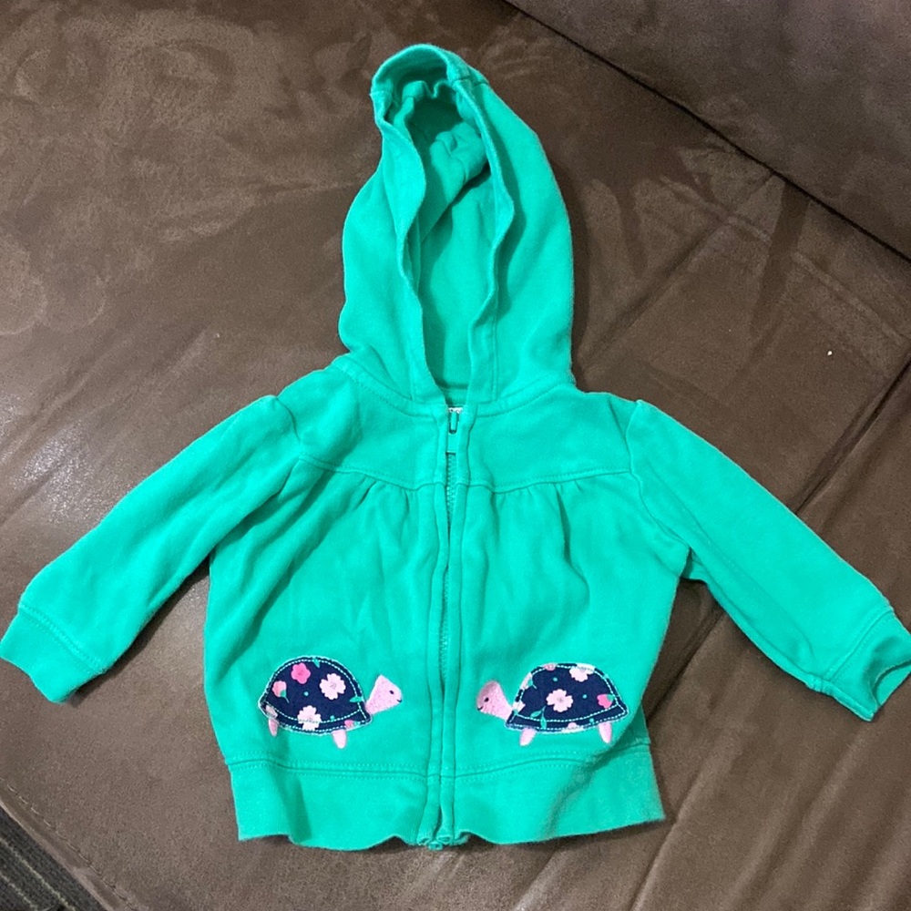 Just one you by Carters hoodie with turtles; size 3M